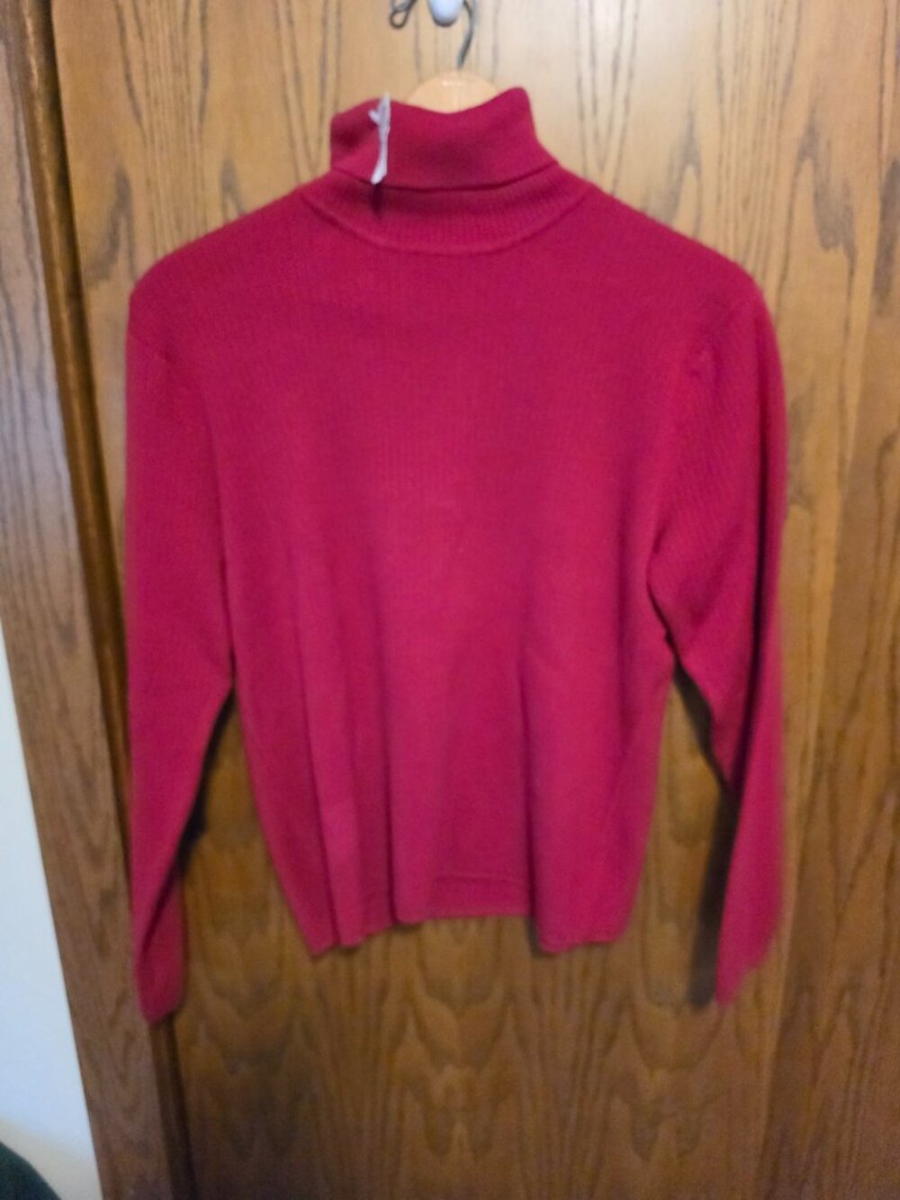 NWT Talbots Red Ribbed Knit Turtleneck Long Sleeve Sweater XL